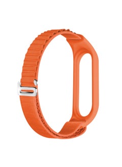 For Mi Band 9/8 Strap Universal Alpine Loop Strap Mi Band Mi34567 Nylon Strap-Color:4# Orange-Specifications:Meter 3/4/5/6/7 General