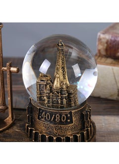 Keyfim Shop Paris Eiffel Lighted Water Snow Globe Hourglass  - Image 2