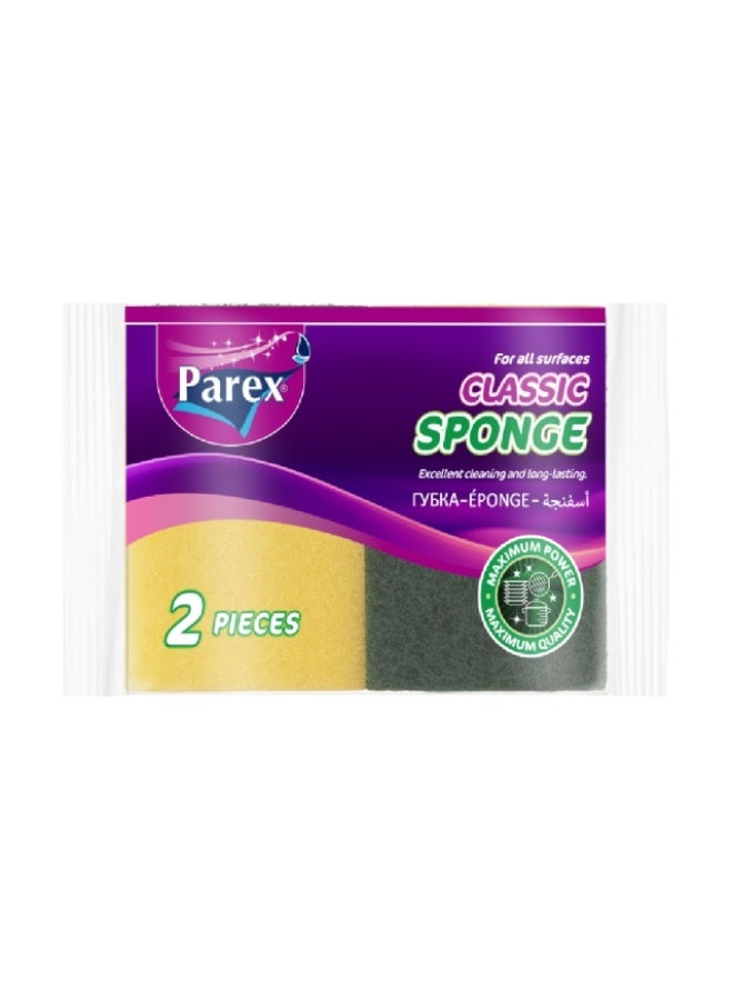 Cleaning Sponge, Green - pack of 2 pcs, Turkey