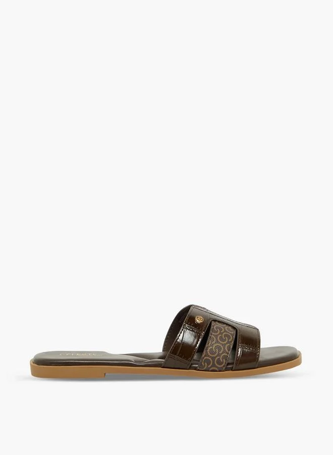 Celeste BROWN Women Monogram Print Sandals for Women | Best Price UAE