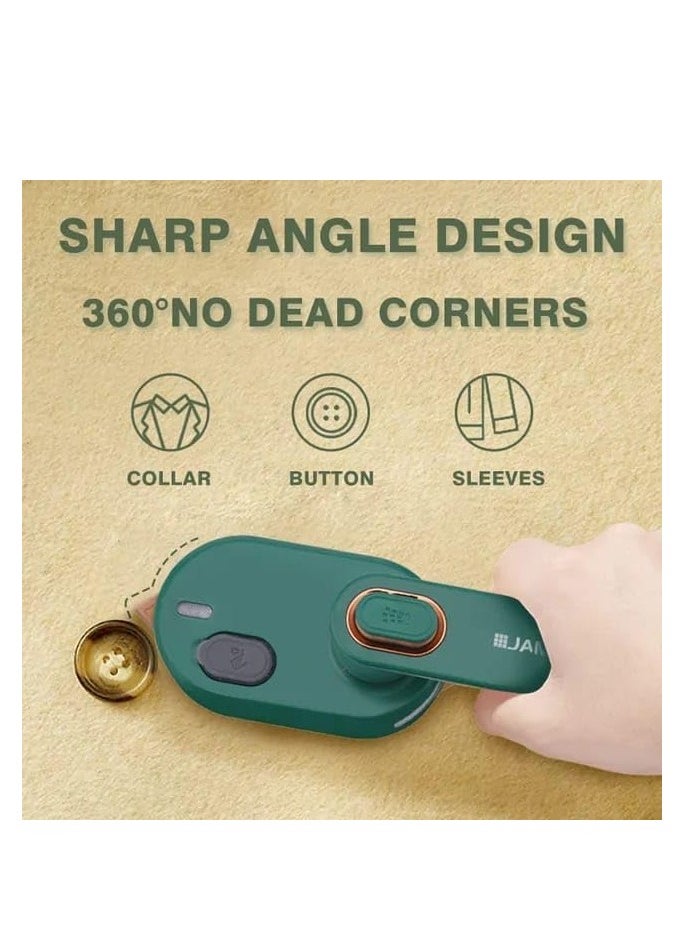 JAMAKY - Mini Portable Electric Clothes Steamer JMK1003 with Italian technology for Home, Travel and Work, Mini Foldable Garment Steamer - green - Image 1