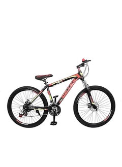 BIKE Mountain Bike 26 inch| 21 Speed |Sturdy Carbon Steel Frame Bike| Fronk Fork Suspension System | For Men and Women| (black/red, 26) - pzsku/Z2C508A427D4D5AA94A09Z/45/_/1738947642/53a593cf-482c-4103-9729-9aa87a4e29f5