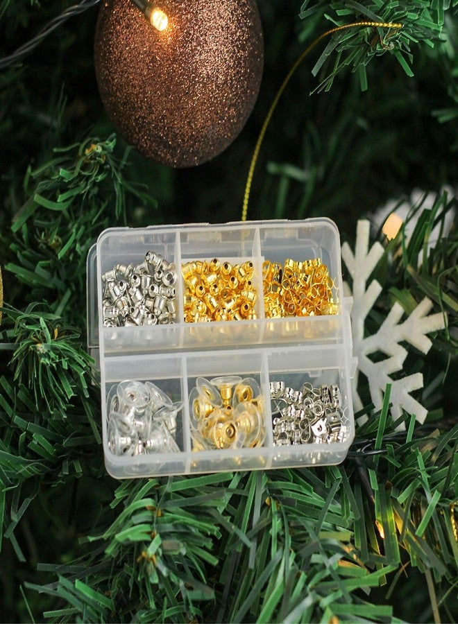 Mevodeata Earring Backs 6 Styles 170 Pcs Clear Plastic Earrings Hypoallergenic Metal Rubber Silicone Earring Backs Bullet Clutch Stoppers Replacement Kits for Earring Studs Hoops - Image 3