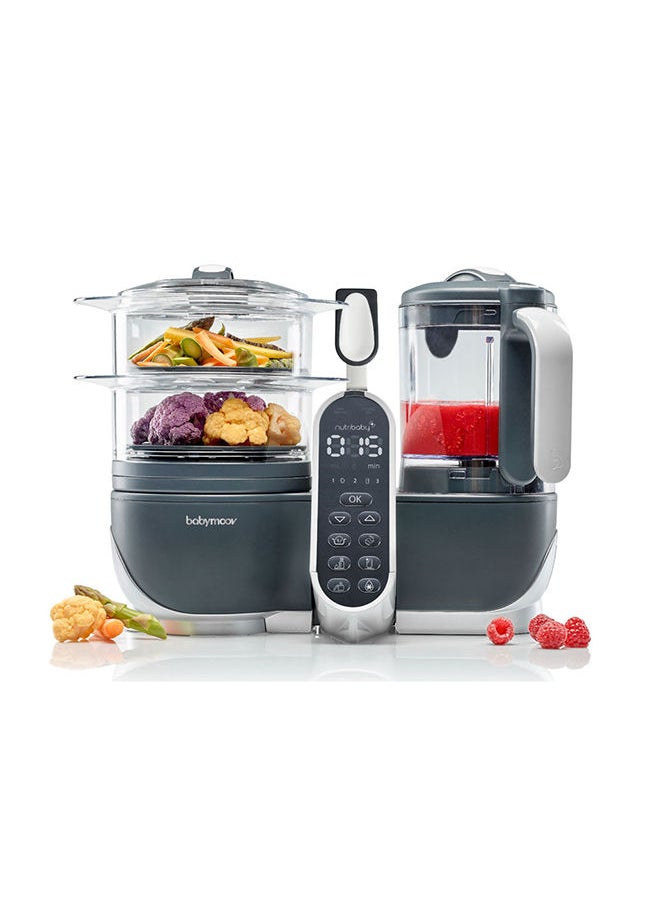 babymoov Nutribaby (+) Food Processor And Blender Mixer - Industrial Grey, Steam Cook, Blend, Defrost, Reheat, Quick Homemade Baby Food - Xxl Capacity, 2.2L  - Image 3