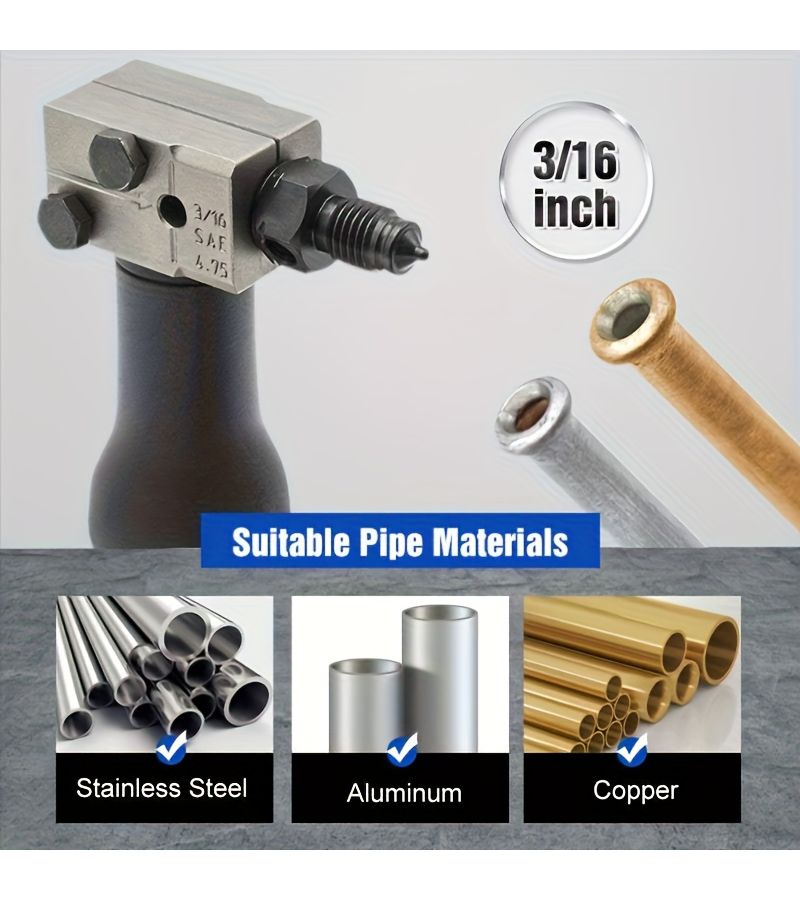 أداة توسيع أنابيب الفرامل، أنبوب الزيت، أنبوب تكييف الهواء، رأس عيش الغراب 4.75 مم، أداة إصلاح السيارات لنظام الفرامل وتكييف الهواء للسيارة، أدوات ومعدات النماذج. - Image 4