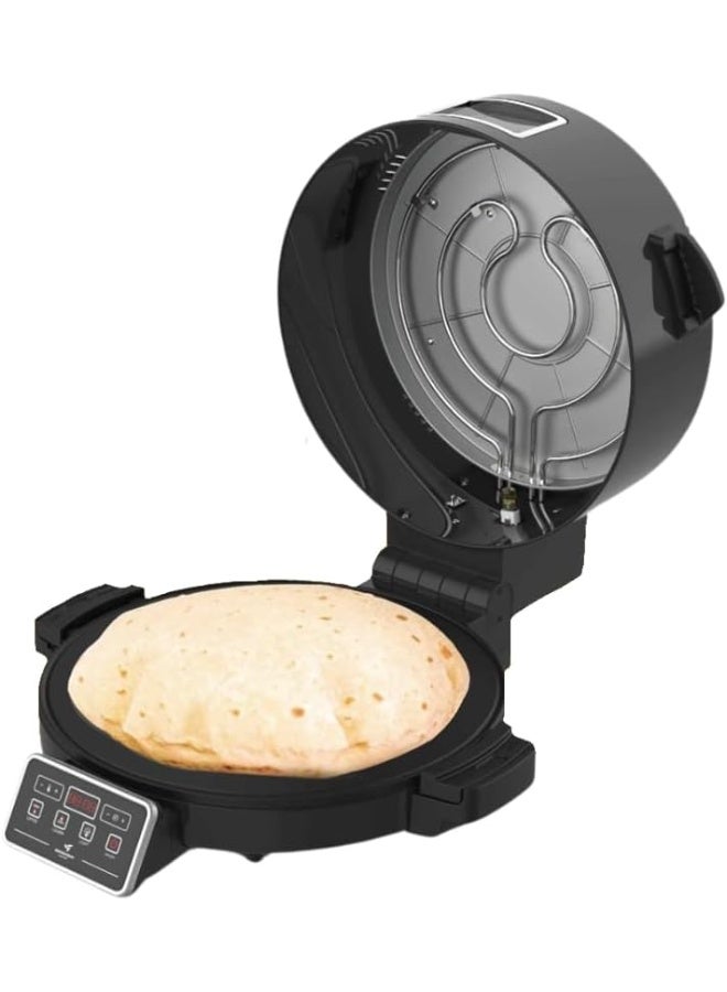 MEBASHI Multi 3-in-1 Hot Bread Maker, 40cm Diameter Cooking Plate,Full Copper, LED Display, 2400 W, Black (ME-HBM151) - Image 1