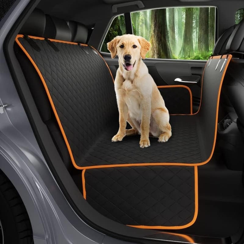 Luckam Dog Car Seat Cover, 145x137cm Waterproof Scratchproof Nonslip Dog Hammock with Side Protection, Durable Car Boot Liner Protector with Universal Size Fits for Cars Trucks SUV - Image 1