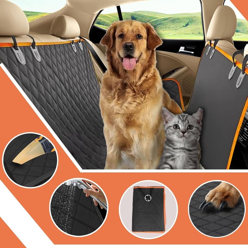 Luckam Dog Car Seat Cover, 145x137cm Waterproof Scratchproof Nonslip Dog Hammock with Side Protection, Durable Car Boot Liner Protector with Universal Size Fits for Cars Trucks SUV - Image 2