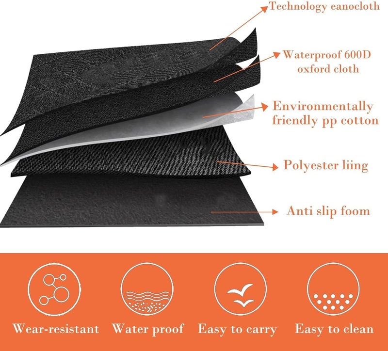 Luckam Dog Car Seat Cover, 145x137cm Waterproof Scratchproof Nonslip Dog Hammock with Side Protection, Durable Car Boot Liner Protector with Universal Size Fits for Cars Trucks SUV - Image 5