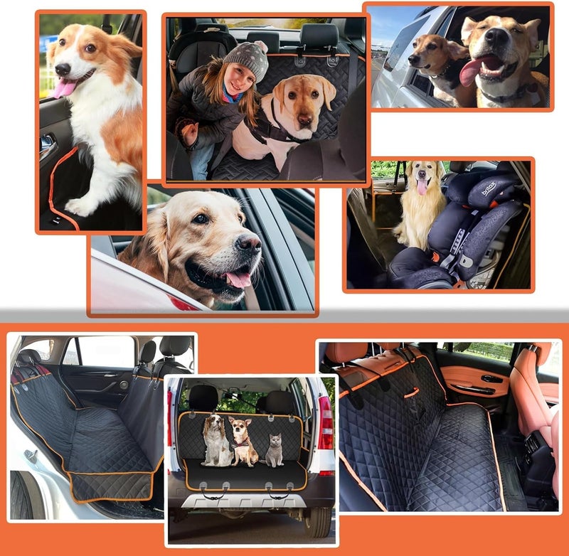 Luckam Dog Car Seat Cover, 145x137cm Waterproof Scratchproof Nonslip Dog Hammock with Side Protection, Durable Car Boot Liner Protector with Universal Size Fits for Cars Trucks SUV - Image 4