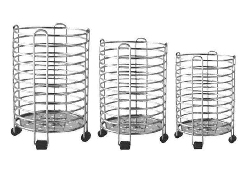 Litleo Litleos Kitchen Stainless Steel Cooking Utensil Holder Cutlery Holder Stand Set of 3  - Image 1