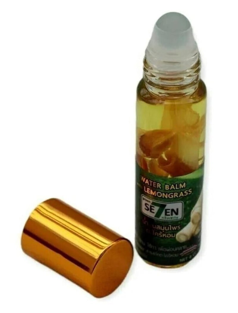 HANI PO Seven Green Oil Water Balm 100 Organic Lemongrass Refresher light Aroma 8cc Pack of 1 - Image 1