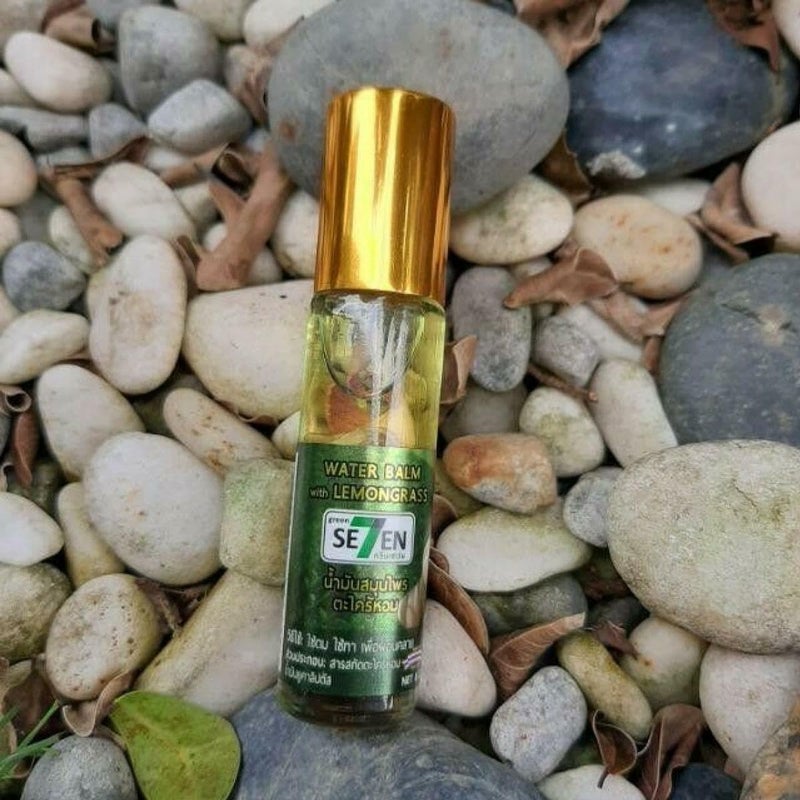 HANI PO Seven Green Oil Water Balm 100 Organic Lemongrass Refresher light Aroma 8cc Pack of 1 - Image 5