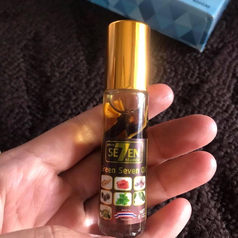 HANI PO Seven Green Oil Water Balm 100 Organic Lemongrass Refresher light Aroma 8cc Pack of 1 - Image 4