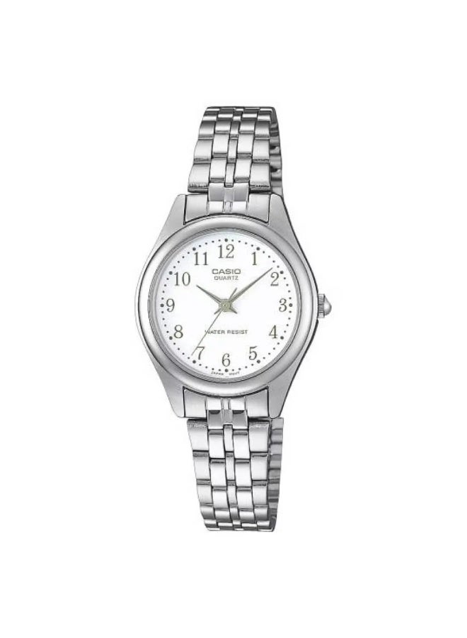 CASIO Enticer Analog Women’s Watch LTP-1129A-7B, 32 mm White Dial, Stainless Steel Case & Bracelet, Water Resistant - Image 3