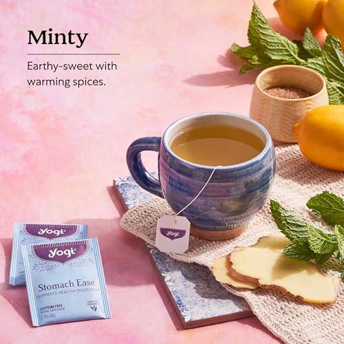 Yogi Tea Stomach Ease - 16 Bags per Pack (4 Packs) - Digestive Tea to Help Soothe & Calm the Stomach - Includes Licorice, Fennel, Ginger, Peppermint & More - Image 4