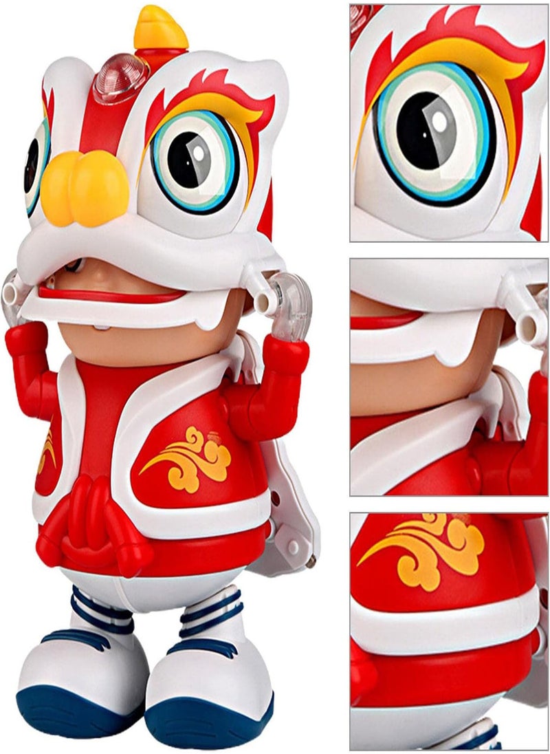 Dancing Music Toy - Glowing Dance Singing and Dancing Rocking Robots | Side to Side Movable Cartoon Robots for Boys and Girls, Battery Powered Early Education Dolls