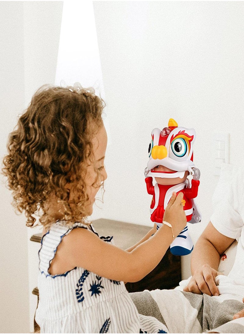 Dancing Music Toy - Glowing Dance Singing and Dancing Rocking Robots | Side to Side Movable Cartoon Robots for Boys and Girls, Battery Powered Early Education Dolls
