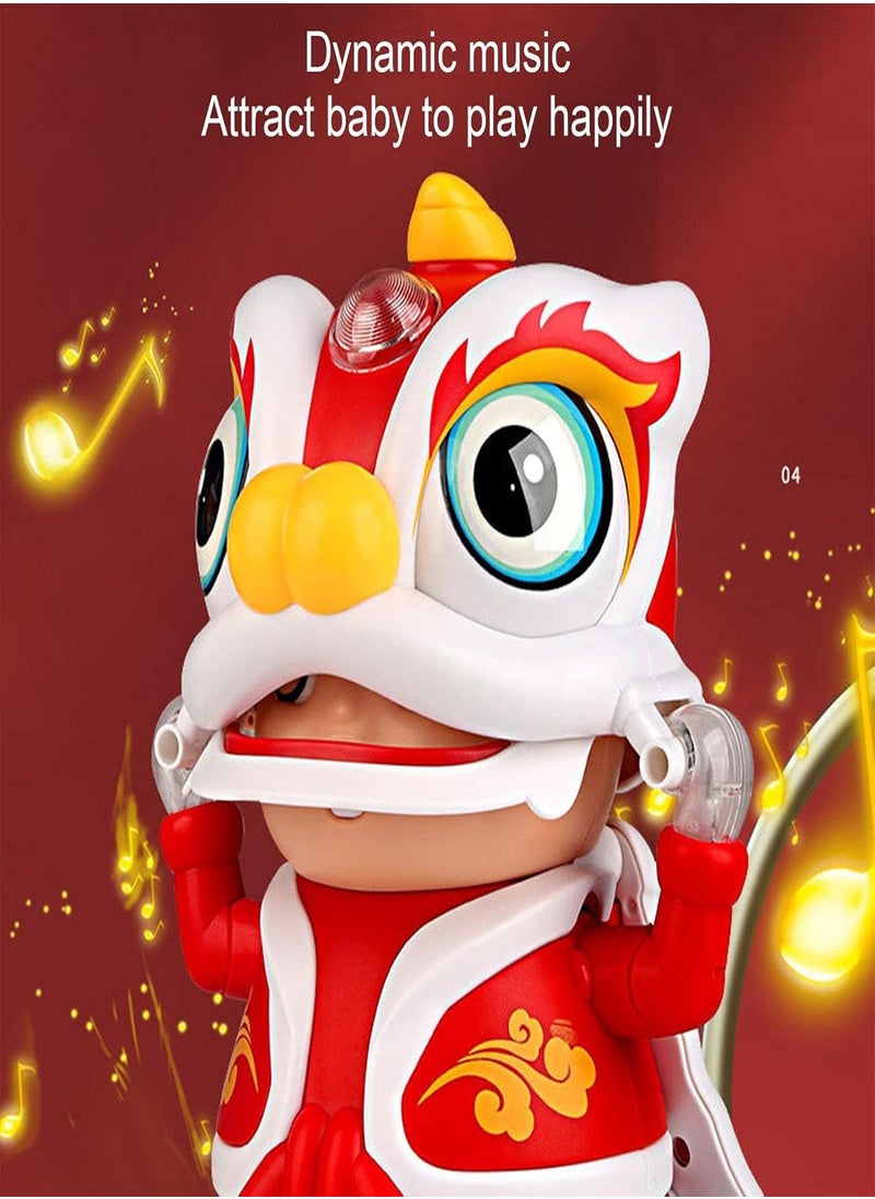 Dancing Music Toy - Glowing Dance Singing and Dancing Rocking Robots | Side to Side Movable Cartoon Robots for Boys and Girls, Battery Powered Early Education Dolls