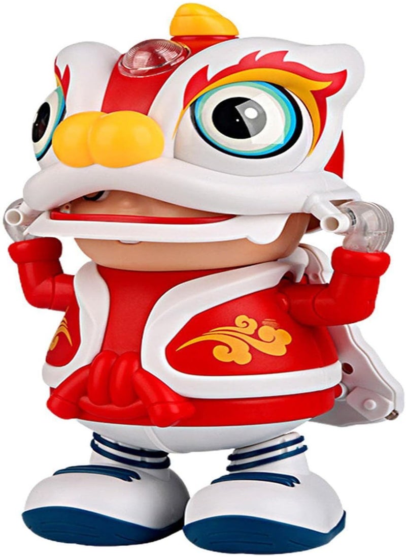 Dancing Music Toy - Glowing Dance Singing and Dancing Rocking Robots | Side to Side Movable Cartoon Robots for Boys and Girls, Battery Powered Early Education Dolls