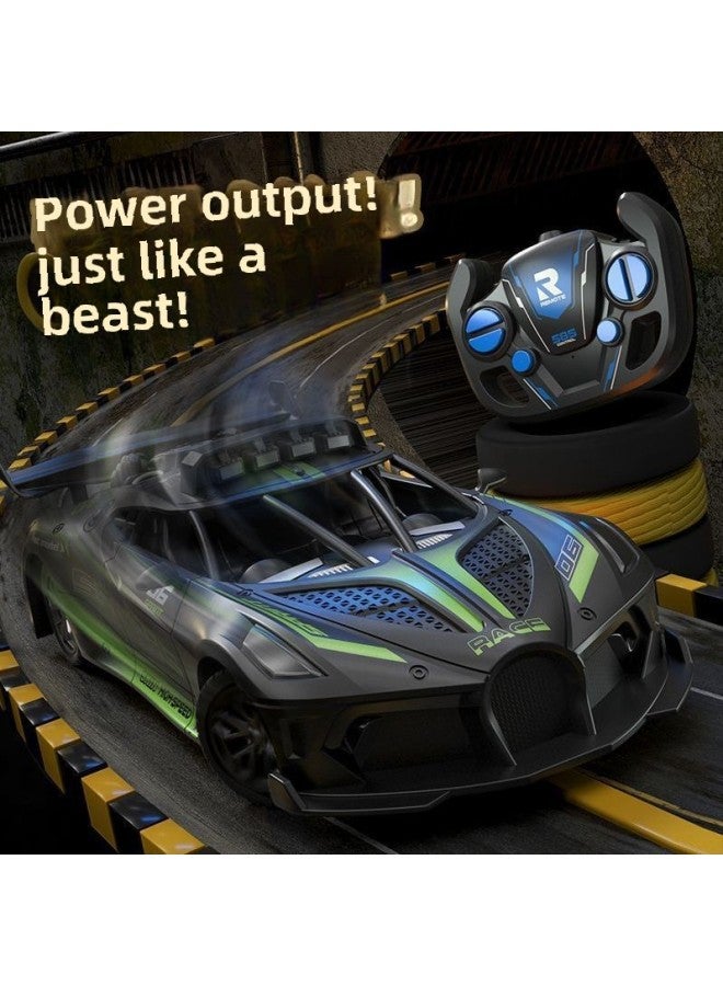 Boys' Wireless Remote Control Car Suit Children's Toy Car Bugatti Simulation Police Car Toy Gift Box Wholesale-Color:(blue) Large Bugatti Remote Control Car-Scale:Medium Configuration: Two Sets Of Lithium Batteries  - Image 3