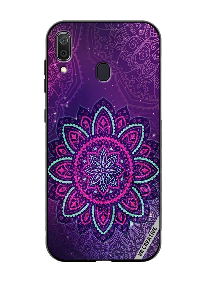 VR CREATIVE Protective Case Cover For Samsung Galaxy A30 Mandala Design Multicolour - Image 1