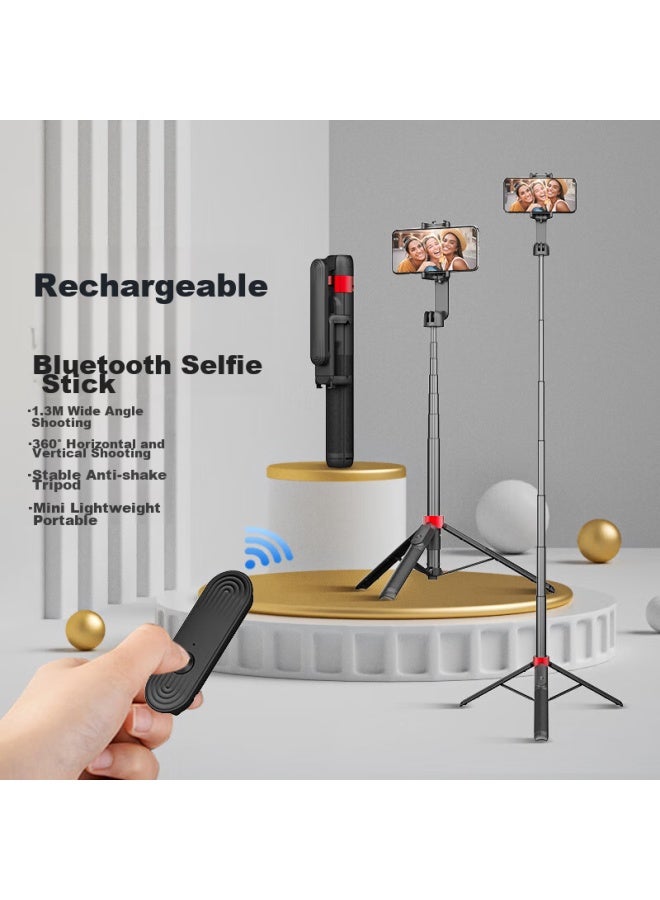 Weifeng Wf-k02 Universal Smartphone Selfie Stick Tripod, Anti-shake Multifunctional Stand, Handheld Floor-standing Selfie Bracket With Built-in Bluetooth, 360-degree Rotating Floor Stand - Image 1