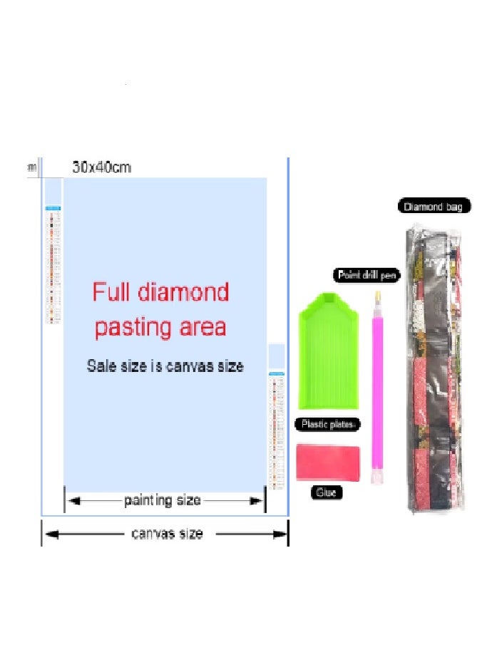 null - Transform your moments into a magical artistic experience with diamond painting – a hobby that combines fun and focus, and gives you a sense of accomplishment with every piece you place. - Image 1