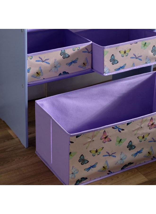 فلوترباي رف تخزين قماش كانديس باترفلاي مع 6 صناديق 63X30X60 سم  - Image 4