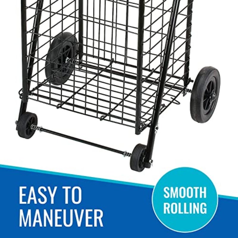Folding Shopping Cart, Compact metal basket/M - Image 3