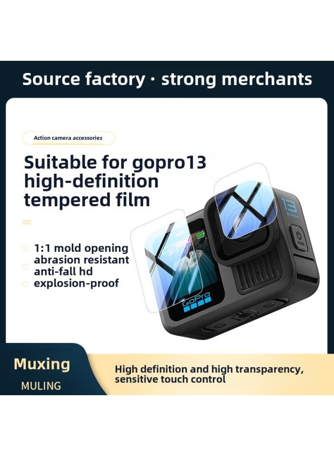 For GoPro Hero13 Black HD Tempered Film Screen Protective Film Silicone Protective Cover Accessories-Color:Gopro13 Silicone Sleeve  - Image 2