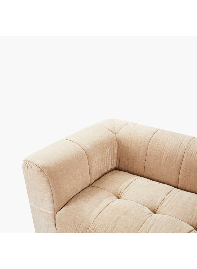 Blob 2-Seater Fabric Sofa with 2 Cushions