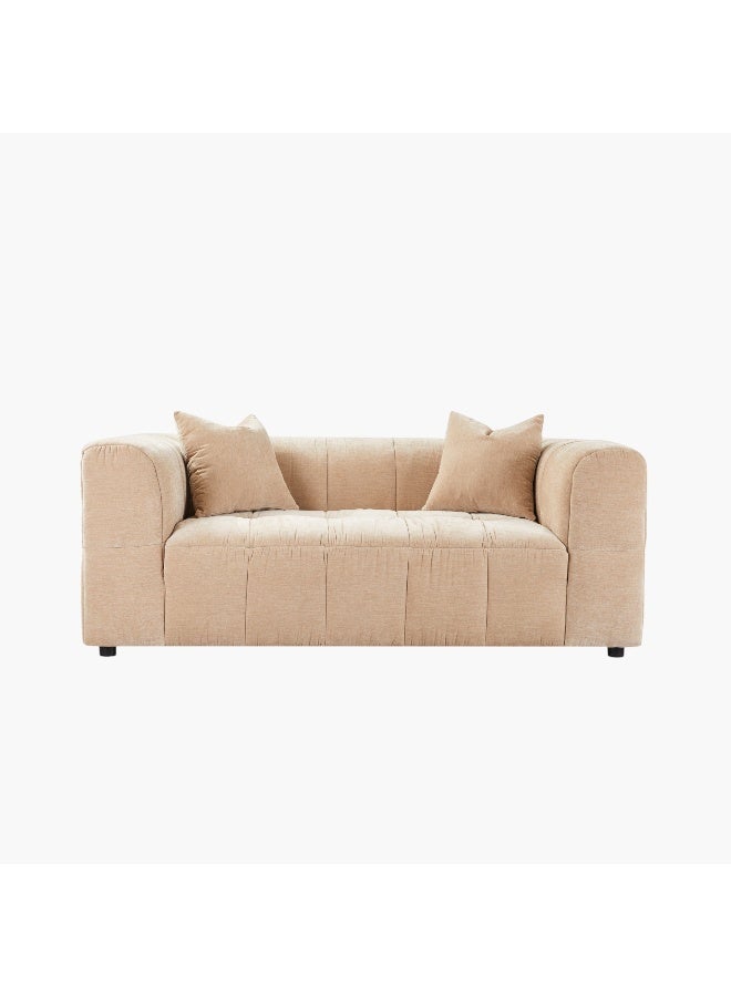 Blob 2-Seater Fabric Sofa with 2 Cushions