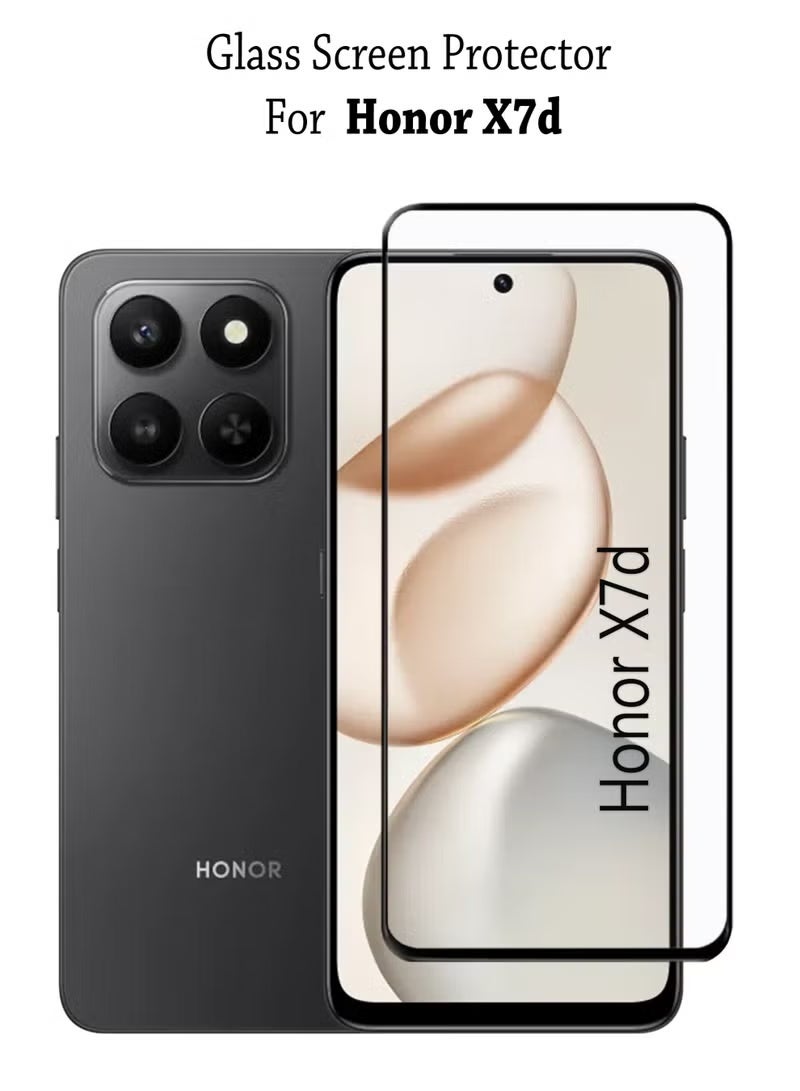 YoYoTech Honor X7d 6.77' 2025 Screen Protector | Tempered Glass Compatible with Honor X7d| Screen Protector Full HD Quality Tempered Glass Anti-Scratch Edge to Edge Coverage- Clear - Image 1