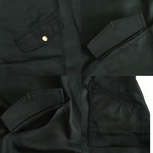 H&ZY Men's Steampunk Vintage Tailcoat Jacket Gothic Victorian Frock Coat Uniform Halloween Costume - Image 5