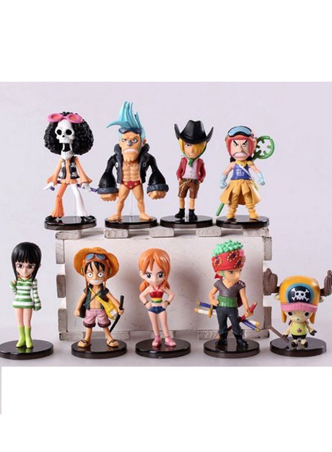 9 قطعة أنيمي قطعة واحدة مجموعة شخصيات العمل المجمعة - شخصيات الطاقم - نماذج 4-6 بوصة مع ملابس مفصلة - للأطفال الذين تتجاوز أعمارهم 6 سنوات - Image 4