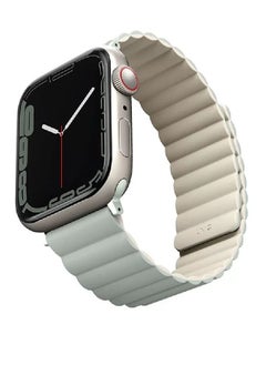 Zoom Plus New Bluetooth Call With Reversible Magnetic Band Sports Fitness Tracker Water Resistant Smartwatch For IOS Android (Sage/Beige)  - Image 1