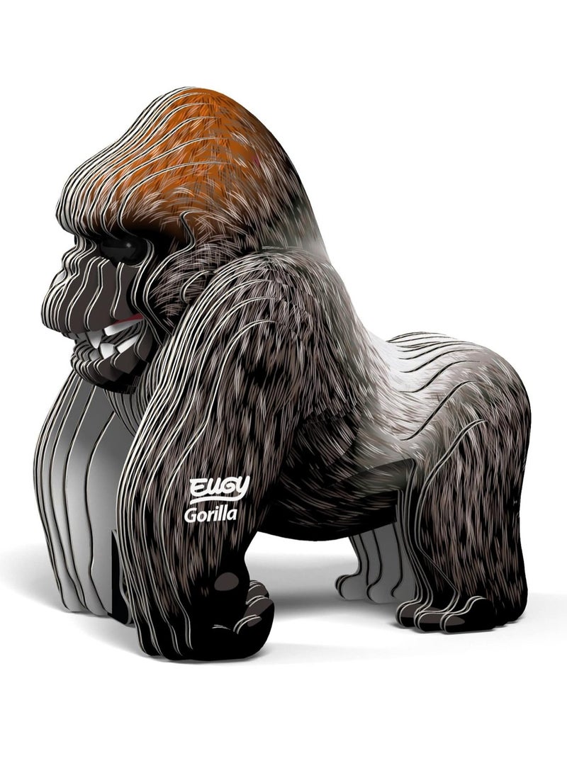 EUGY 3D Gorilla Puzzle - Unique DIY Craft for Animal Lovers and Families - Image 1