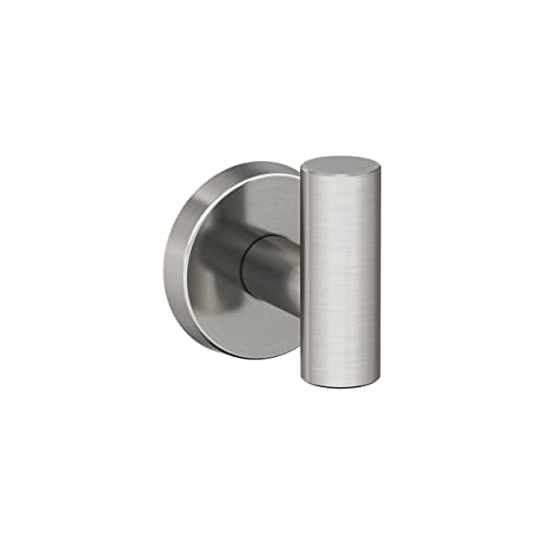Amerock BH26542SS Stainless Steel Single Robe Hook 214 in 57 mm Length Towel Holder Arrondi Towel Hook for Bathroom Bathroom Hardware Bath Accessories
