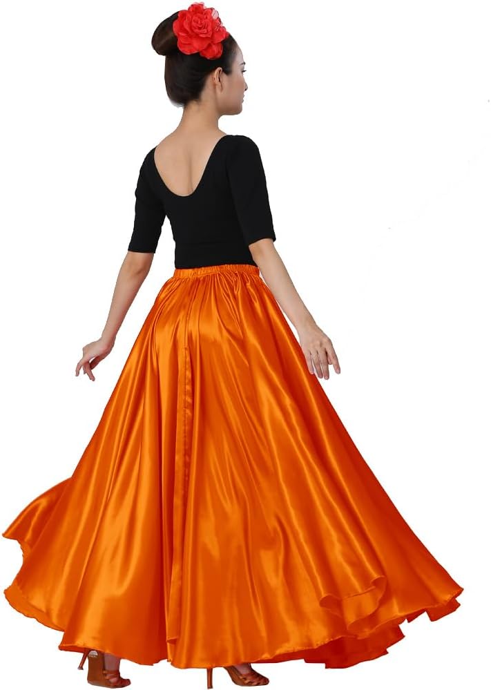 Sancan Womens Full Ankle Length Retro Long Maxi Tea Skirt for Dance Halloween Costume Party Cosplay Renaissance Festival Faire - Image 5