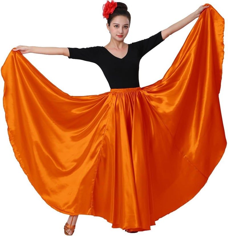 Sancan Womens Full Ankle Length Retro Long Maxi Tea Skirt for Dance Halloween Costume Party Cosplay Renaissance Festival Faire - Image 2