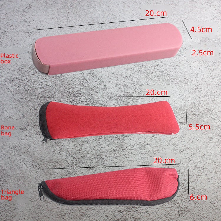 Creative Printing Stainless Steel Tableware Four-Piece Portable Tableware Set Chopsticks Spoon Fork Can Print Logo - Image 5