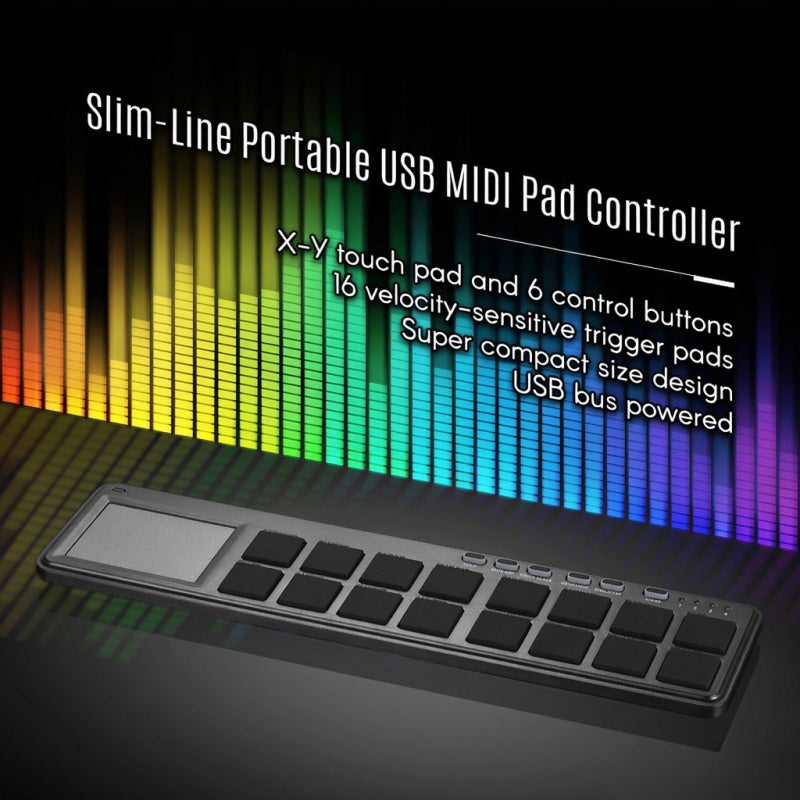 Korg nanoPAD2 Slim-Line Portable USB MIDI Pad Controller 16 Tripper Pads with USB Cable - Image 3