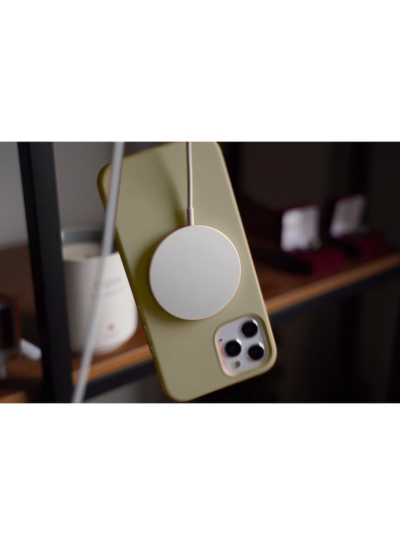 Wtech Apple iPhone 15 Pro 2023 Premium Soft Liquid Silicone Case Cover (MCRPSN) - Light Brown - Image 4