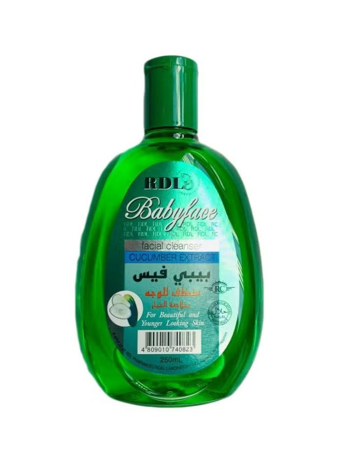 ار دي ال منظف الوجه بيبي فيس بخلاصة الخيار 250ملليلتر