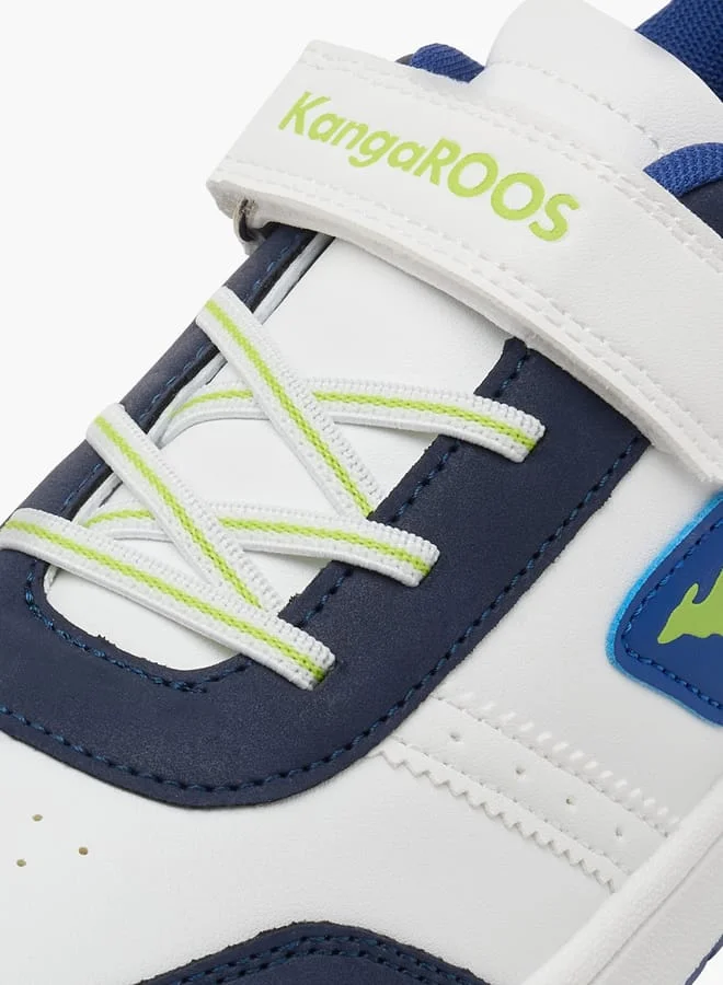 kangaROOS Women's Logo Detail Sports Shoes with Hook and Loop Closure
