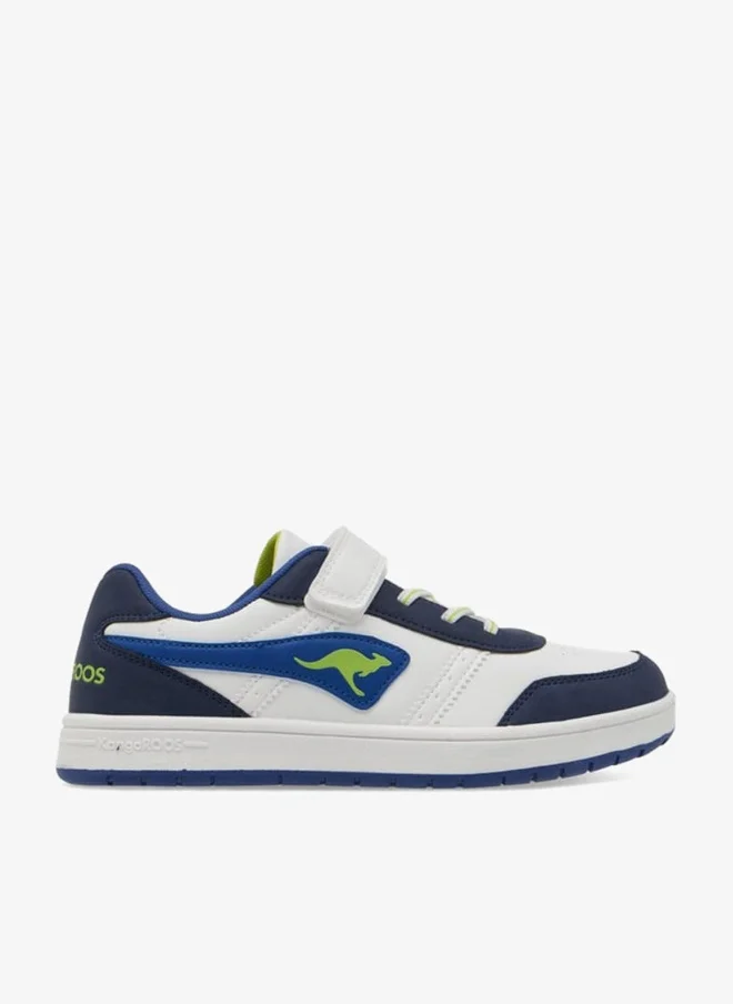 kangaROOS Women's Logo Detail Sports Shoes with Hook and Loop Closure
