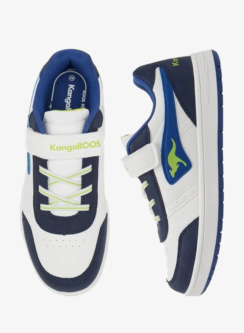 kangaROOS Women's Logo Detail Sports Shoes with Hook and Loop Closure