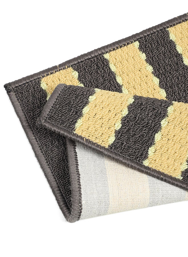 Status Contract Anti Slip Front Door Mat | Living Room Rug for Entrance Doors (Yellow Lines),38 x 58 Cm - Image 4