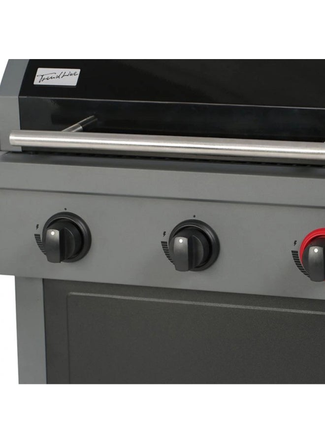 بيج هورن شواية غاز بروكلين بثلاث شعلات أسود و رمادي، 63 × 40 سم، SRGG31301T-SA - Image 2